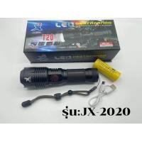 ราคา ไฟฉายสปอร์ตไลท์ ไฟฉายแรงสูง 4โหมด LED XHP T20 สว่างมาก แข็งแรง ทนทาน ชาร์จไฟ (19503047660)