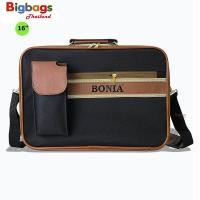 ราคา BigbagsThailand กระเป๋าเดินทาง BONIA กระเป๋าสะพายไหล่ กระเป๋าถือ กระเป๋าใส่เอกสาร กระเป๋าทรงแมสเซนเจอร์ ขนาด 16 นิ้ว รุ่น 4621 (210363157)