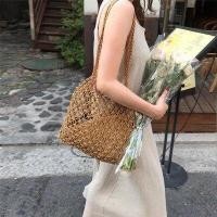 ราคา กระเป๋าสานถัก มินิมอล กระเป๋าสาน กระเป๋าไปทะเล กระเป๋าไปเที่ยว F116 (1376998072)