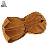 ราคา บราเกาะอกไร้สาย หลังไขว้ หน้าเต็ม ไหมพรม มีฟองน้ำ A110 (16045407237)