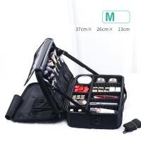 ราคา กระเป๋าเครื่องสำอาง กระเป๋าเครื่องสําอางผู้หญิงแบบพกพา มืออาชีพกล่องเครื่องสําอางแบบพกพาซุปเปอร์แสงความจุขนาดใหญ่กระเป๋ากันน้ํา (19078648444)
