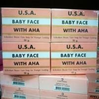 ราคา แพ็ค 12 กล่อง สบู่ U S A สบู่USA กล่องชมพู สบู่ K BROTHERS Baby Face With AHA ผิวขาวนวลเนียน หน้าใส สบู่สูตรพิเศษผสม AHA ขนาด 50 กรัม (15350763505)
