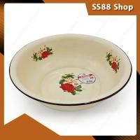 ราคา ชามเคลือบ กะละมังเคลือบคละลาย กะละมังเคลือบลายดอก (5144110418)