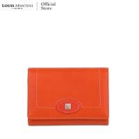 ราคา Louis Montini Evelyn Collection Saffiano Leather Wallet กระเป๋าสตางค์ ผู้หญิง ใบสั้น หนังวัวแท้ หนังซาเฟียโน่ Women Wallet WL35 (881036482)