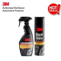 ราคา 3M BLACK AND SHINE 440ML Tire Cleaner Tire Dressing ชุดดูแลรักษารถยนต์ 3เอ็ม โฟมทำความสะอาด น้ำยาเคลือบยาง และ น้ำยาเคลือบรถ (765018706)