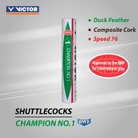 ราคา VICTOR ลูกแบดมินตัน CHAMPION NO 1 แถบแดง 12ลูก มาตราฐาน BWF (1416002777)