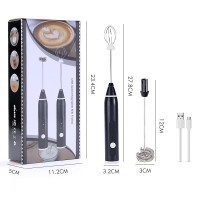 ราคา เครื่องตีฟองนม เครื่องตีฟองนมไฟฟ้า ชาร์จแบบUSB เครื่องตีฟอง ใช้ได้ไม่จำกัด พกพาสะดวก อุปกรณ์ทำขนม ที่ตีฟองนม (13825920126)