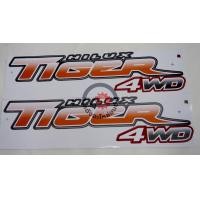 ราคา สติ๊กเกอร์ ข้างกระบะ โตโยต้า ไทเกอร์ ปี 01 04 สีส้ม 1คู่ ตัวสูง TOYOTA TIGER D4D 2001 2004 4WD โกดังอะไหล่ยนต์ อะไหล่ยนต์ รถยนต์ (13680935395)