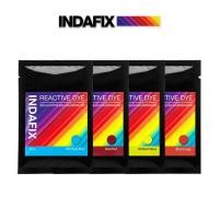 ราคา สีย้อมผ้า สูตร Premium ยี่ห้อ INDAFIX ขนาด 25 กรัม สำหรับย้อมผ้าเส้นใยธรรมชาติและมัดย้อม (17770728303)