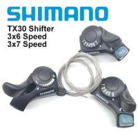 ราคา Shimano Tourney SL TX30คันเกียร์3X6 3X7 18 21ความเร็วสำหรับเปลี่ยน TX30จักรยานเสือภูเขา MTB พร้อมสายอุปกรณ์รถจักรยานร้านค้า (702644157)