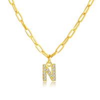 ราคา สร้อยคอตัวอักษรทอง18K Vnoxสร้อยคอตัวอักษรสร้อยคอตัวอักษรสีทองสร้อยคอเริ่มต้น (19093226298)