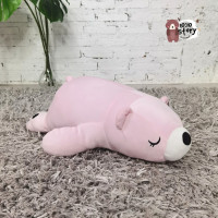 ราคา เก็บโค้ดลด10 ตุ๊กตาหมีขี้เซา แนวโค้ง 50 ซม แนวตรง 18 นิ้ว มี 4 สี ขาว ชมพู ครีม และช๊อคโกแแล๊ต (9967465683)