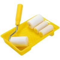 ราคา 6Pcs Mini Foam Paint Roller Painting Decorating Kit 2 Inch Small Paint Roller Tray Set for Wall Painting Repair Brush (9363057847)