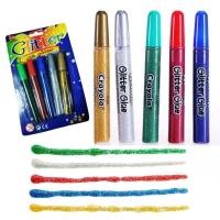 ราคา กาวผสมกากเพชร Glitter Glue กาวกากเพชร ปากกากลิตเตอร์ ปากกากากเพชร สำหรับงานฝีมือ 1แผงบรรจุ 5ชิ้น และ6ชิ้น (15052781962)