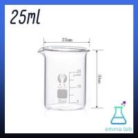 ราคา บีกเกอร์ บีกเกอร์แก้ว Glass Beaker Borosilicate Glass 5ml 10ml 25ml 50ml 100ml 250ml 400ml 500ml 600ml and 1000ml อุปกรณ์ห้องทดลอง (18994503528)