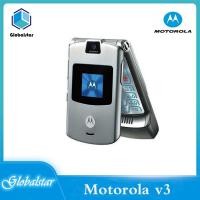 ราคา Legit Original Motorola RAZR V3 2G GSM พลิกโทรศัพท์พื้นฐานโทรศัพท์มือถือจัดส่งฟรี (12893739180)