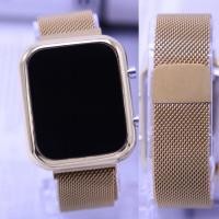 ราคา นาฬิกาข้อมือดิจิตอล แสดงเวลาแบบ LED สายแบบแม่เหล็ก (17555760614)