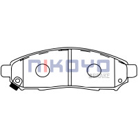 ราคา NIKOYO BRAKE ผ้าเบรค nissan navara ผ้าเบรคหน้าnavara ผ้าเบรค navara np300 ปี 2007 2013 รับประกันสินค้า3เดือน จัดส่งฟรี N4102 (451021026)