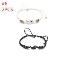 ราคา กำไลข้อมือคู่ผู้ชายผู้หญิง TaiChi สร้อยข้อมือชุดสร้อยคอหยินหยางจี้ชาร์มสร้อยข้อมือทอเซ็ตสร้อยคอคู่ (9142432098)