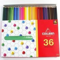 ราคา สีไม้ ดินสอสีคลอรีน คลอลีน 12 24 36 48 60 สี Colleen Color Pencil หัวเดียว สองหัว (16337103048)