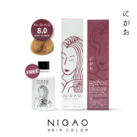 ราคา NIGAO Hair Color 8 0 นิกาโอะ ครีมเปลี่ยนสีผม สีย้อมผม บลอนด์อ่อน (9885443312)