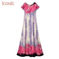 ราคา iCONiC PINK PASLEY MAXI DRESS 5856 ชุดเดรสยาว ผ้ายืด สีชมพู อก30 34 เอว29 34 สะโพก38 42 ยาว57 แขนยาว6 เดรสชายทะเล เดนสออกงาน เดรสแฟชั่น เดรสไฮโซ เดรสผ้านิ่ม (16044182089)