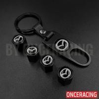 ราคา รับประกันสินค้า จุกลมยางรถยนต์ พร้อมโลโก้ จุกปิดลมยางพร้อมประแจ ฝาปิดจุกลม จุกลมยาง ยางรถยนต์ Mazda 1 ชุด 4 อัน Car Tire Valve Caps By Onceracing (3308244849)