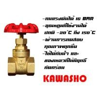 ราคา ประตูน้ำ เกทวาล์ว เกตวาล์วทองเหลือง1 2 4 หุน Brass Gate Valve 1 2 KAWASHO (5154052290)