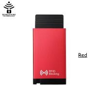 ราคา QuXis 2023ใหม่ RFID สำหรับผู้ชายกระเป๋าสตางค์อัจฉริยะกระเป๋าใส่บัตรเครดิตป็อปอัพอะลูมินัมอัลลอยบัตรธนบัตรเครดิตกระเป๋าสตางค์สั้นธุรกิจแบบลำลอง (19225039435)