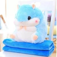 ราคา ผ้าห่ม หมอน หมอนในรถของตุ๊กตา หมอนผ้าห่ม หนูแฮมสเตอร์ ผ้าห่มผืนใหญ่พิเศษงานพรีเมี่ยม100 170 (8444920964)