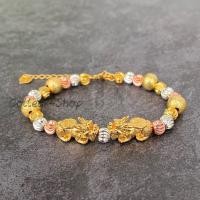 ราคา ข้อมือปี่เซียะ ทอง สามกษัติริย์ ทอง18k ทอง สร้อยข้อมือ เงินทอง โชคลาภ (12390003498)