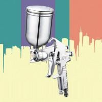 ราคา กาพ่นสี เครื่องพ่นสี Spray Gun แบบกาบน รุ่น F 75G 400 ซีซี กาพ่นสีกระป๋องบน (7688069314)