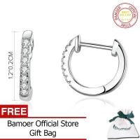 ราคา BAMOER ต่างหูห่วงกลมเงินแท้925สำหรับผู้หญิงต่างหูเงินแท้เครื่องประดับเงินแท้ SCE498 (754560654)