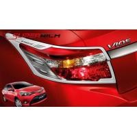 ราคา ครอบไฟท้ายโครเมี่ยม TOYOTA VIOS 2013 2017 โตโยต้า วีออส 2013 2014 2015 2016 2017 ของแต่ง ชุดแต่ง (11128891)