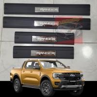 ราคา ชายบันได พลาสติก กันรอยบันได สีดำด้านมีโลโก้ รุ่น4ประตู FORD RANGER NEXT GEN 2022 2023 และ RANGER 12 21 รถ 4 ประตู ใส่ได้ตรงรุ่นงานเกรดดี (18269956663)