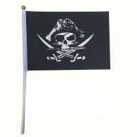 ราคา ธงมือถือโจรสลัด ธงมือถือ ธงโจรสลัด พรอพโจรสลัด ธงไพเรท ธง โจรสลัด Pirate Hand Waver Flag 15cm x21cm (12473270650)