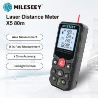 ราคา Mileseey เลเชอร์วัดระยะ X5 X6 เครื่องวัดระยะด้วยเลเซอร์ 40M 60M 100M สำหรับวัดระยะทาง พื้นที่ ปริมาตร เครื่องมือวัดเลเซอร์ Bubble Mute เครื่องวัดระยะเลเซอร์อัจฉริยะ (755811000)