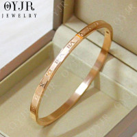 ราคา OYJR กำไลเพชรไม่ลอก กำไลสแตนเลสแท้ กำไลข้อมือ หญิง สวยๆ (18739386308)