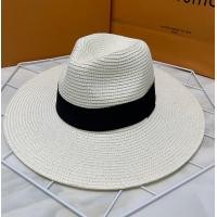 ราคา หมวกสานปีกกว้าง ทรงปานามาคาดดำ สินค้าพร้อมส่ง B070 (17132194790)