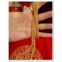 ราคา ใหม่ สร้อยคอเด็กชุบทองแท้ 24 K ลายห่วงคู่ น้ำหนัก 1 บาท ยาว 15 นิ้ว (535026614)