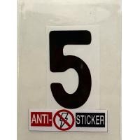 ราคา สติ๊กเกอร์ติดแผ่นป้าย Anti flash แบบตัวเลขสีดำ สำหรับป้ายปัจจุบัน ขนาด 6 ซม (16088381365)