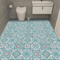 ราคา สติ๊กเกอร์ติดพื้นในห้องน้ำวอลเปเปอร์กันน้ำกันลื่นสติ๊กเกอร์ติดผนัง PVC ห้องน้ำห้องครัวกระเบื้องปูพื้นกันลื่น (11739041981)