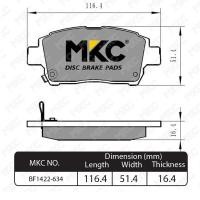 ราคา ผ้าเบรคหน้า หลัง TOYOTA ALTIS โตโยต้า อัลติส ทุกรุ่น ปี 2001 2018 ผ้าเบรค MKC (15424395302)
