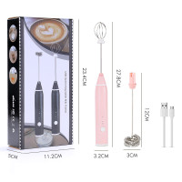 ราคา เครื่องตีฟองนม เครื่องตีฟองนมไฟฟ้า ชาร์จแบบUSB เครื่องตีฟอง ใช้ได้ไม่จำกัด พกพาสะดวก อุปกรณ์ทำขนม ที่ตีฟองนม (13825920128)