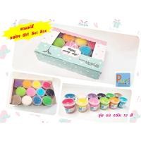 ราคา แป้งโดว์ ไร้สารพิษ แป้งโดว์ภูริ ชุดกล่องของขวัญ Set 12 สี (8279198580)