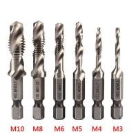 ราคา ชุด ดอกสว่านต๊าปเกลียว เจาะพร้อมต๊าปเกลียว M3 M10 6 ดอก ชุบ ไทเทเนียม ต๊าปสกรูเกลียวไฮสปีดชุบ ดอกต๊าป 1ชิ้น (12733487967)