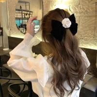 ราคา lovemango โบว์กำมะหยี่สีดำ โบว์กิ๊บติดผมคุณหนู กิ๊บติดผมผู้หญิง สไตล์เกาหลี โบว์ใหญ่ (13761402774)