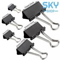 ราคา SKY คลิปหนีบกระดาษ คลิปเครื่องผูก สีดำ 12อัน1กล่อง หลากขนาด คลิปหางยาวคลิปหนีบกระดาษคลิปปิดปาก 19mm 25mm 32mm 41mm 45mm Black Bullnose Clips (1034632580)