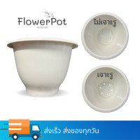 ราคา กระถาง 22 นิ้ว กระถางพลาสติก กระถางปลูกต้นไม้ หนา เคลือบเงา สีดำ สีขาว สีอิฐ (16189035927)