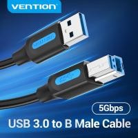 ราคา Vention USB 3 0 A Male to B Male Cable USB 3 0 Square Connertor Printer Cable for Canon Epson HP Printer HDD Case Hard Disk Web Camera Type A Male to B Male Cable (5450084295)